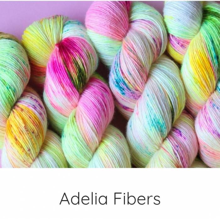 Adelia Fibers käsinvärjättyjä lankoja