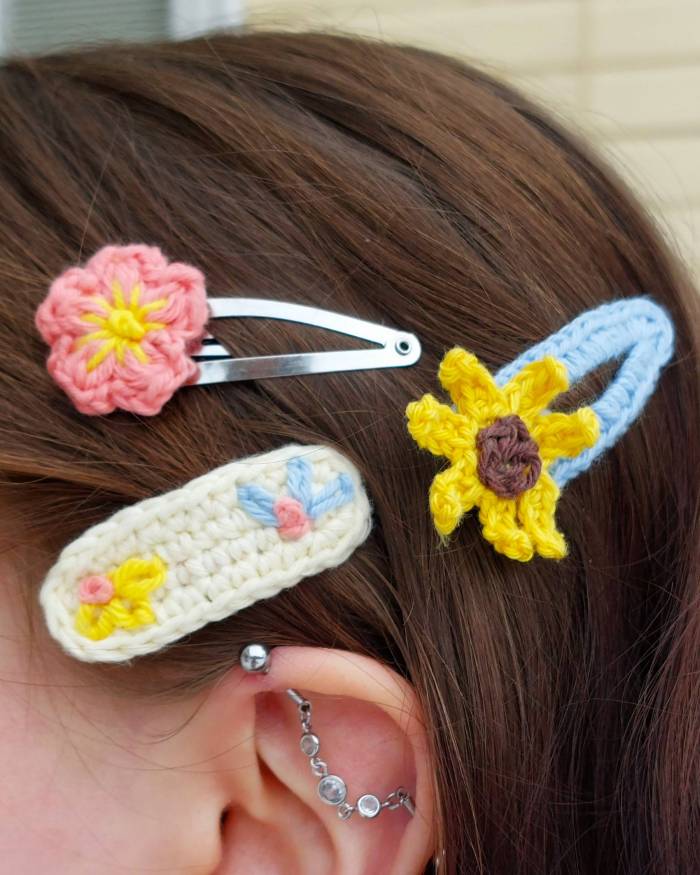 Virkattuja hiuspinnejä